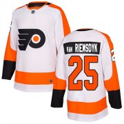 Wholesale Cheap Adidas Flyers #25 James Van Riemsdyk White Road Authentic Stitched NHL Jersey