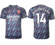 Wholesale Cheap Men 2021-2022 Club Arsenal Second away aaa version blue 14 Soccer Jersey