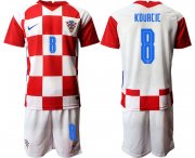 Wholesale Cheap Men 2020-2021 European Cup Croatia home red 8 Nike Soccer Jersey