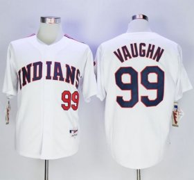 Wholesale Cheap Indians #99 Ricky Vaughn White 1978 Turn Back The Clock Stitched MLB Jersey