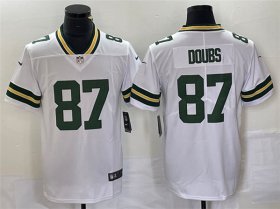 Wholesale Cheap Men\'s Green Bay Packers #87 Romeo Doubs White Vapor Untouchable Limited Stitched Jersey