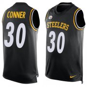 Wholesale Cheap Nike Steelers #30 James Conner Black Team Color Men's Stitched NFL Limited Tank Top Jersey