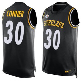 Wholesale Cheap Nike Steelers #30 James Conner Black Team Color Men\'s Stitched NFL Limited Tank Top Jersey