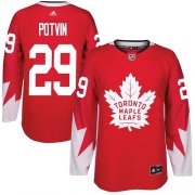 Wholesale Cheap Adidas Maple Leafs #29 Felix Potvin Red Team Canada Authentic Stitched NHL Jersey