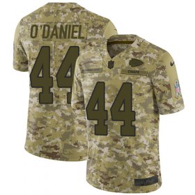 Wholesale Cheap Nike Chiefs #44 Dorian O\'Daniel Camo Men\'s Stitched NFL Limited 2018 Salute To Service Jersey
