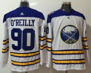 Wholesale Cheap Adidas Sabres #90 Ryan O'Reilly White Road Authentic Stitched NHL Jersey
