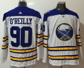 Wholesale Cheap Adidas Sabres #90 Ryan O\'Reilly White Road Authentic Stitched NHL Jersey