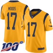 Wholesale Cheap Nike Rams #17 Robert Woods Gold Men's Stitched NFL Limited Rush 100th Season Jersey