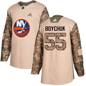 Wholesale Cheap Adidas Islanders #55 Johnny Boychuk Camo Authentic 2017 Veterans Day Stitched Youth NHL Jersey