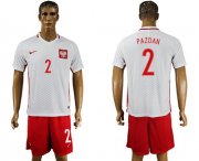 Wholesale Cheap Poland #2 Pazdan Home Soccer Country Jersey