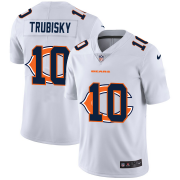 Wholesale Cheap Chicago Bears #10 Mitchell Trubisky White Men's Nike Team Logo Dual Overlap Limited NFL Jersey