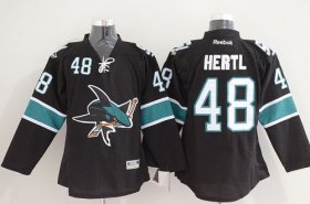 Wholesale Cheap Sharks #48 Tomas Hertl Black Stitched NHL Jersey