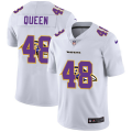 Wholesale Cheap Baltimore Ravens #48 Patrick Queen White Men's Nike Team Logo Dual Overlap Limited NFL Jersey