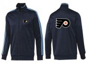 Wholesale Cheap NHL Philadelphia Flyers Zip Jackets Dark Blue
