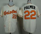 Wholesale Cheap Mitchell And Ness 1989 Orioles #22 Jim Palmer Cream Throwback Stitched MLB Jersey