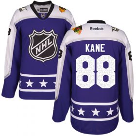 Wholesale Cheap Blackhawks #88 Patrick Kane Purple 2017 All-Star Central Division Women\'s Stitched NHL Jersey