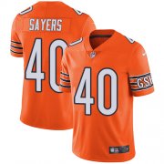 Wholesale Cheap Nike Bears #40 Gale Sayers Orange Men's Stitched NFL Limited Rush Jersey