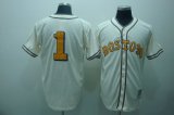 Wholesale Cheap Mitchell And Ness Red Sox #1 Bobby Doerr Cream Stitched MLB Throwback Jersey
