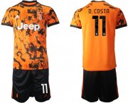 Wholesale Cheap Men 2020-2021 club Juventus Second away 11 orange Soccer Jerseys