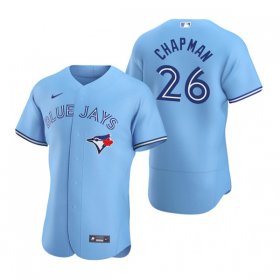 Wholesale Men\'s Toronto Blue Jays #26 Matt Chapman Blue Flex Base Stitched Baseball Jersey