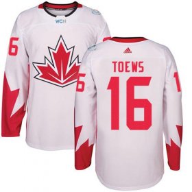 Wholesale Cheap Team CA. #16 Jonathan Toews White 2016 World Cup Stitched NHL Jersey