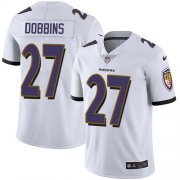 Wholesale Cheap Nike Ravens #27 J.K. Dobbins White Youth Stitched NFL Vapor Untouchable Limited Jersey