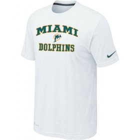 Wholesale Cheap Nike NFL Miami Dolphins Heart & Soul NFL T-Shirt White