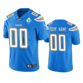 Wholesale Cheap Los Angeles Chargers Custom Light Blue 60th Anniversary Vapor Limited NFL Jersey