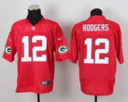 Wholesale Cheap Nike Packers #12 Aaron Rodgers Red Men's Stitched NFL Elite QB Practice Jersey
