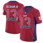 Wholesale Cheap Nike Giants #13 Odell Beckham Jr Red Alternate Men's Stitched NFL Limited Rush Drift Fashion Jersey