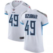 Wholesale Cheap Nike Titans #49 Nick Dzubnar White Men's Stitched NFL New Elite Jersey