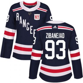 Wholesale Cheap Adidas Rangers #93 Mika Zibanejad Navy Blue Authentic 2018 Winter Classic Women\'s Stitched NHL Jersey