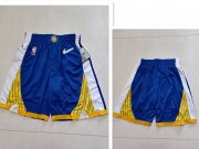Wholesale Men's Golden State Warriors Blue 75th Anniversary Diamond 2021 Stitched Shorts