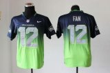 Wholesale Cheap Nike Seahawks #12 Fan Steel Blue/Green Men's Stitched NFL Elite Fadeaway Fashion Jersey