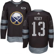 Wholesale Cheap Adidas Sabres #13 Jimmy Vesey Black 1917-2017 100th Anniversary Stitched NHL Jersey