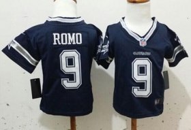 Wholesale Cheap Toddler Nike Cowboys #9 Tony Romo Navy Blue Team Color Stitched NFL Elite Jersey