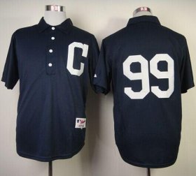 Wholesale Cheap Indians #99 Ricky Vaughn Navy Blue 1902 Turn Back The Clock Stitched MLB Jersey