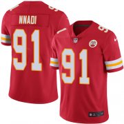 Wholesale Cheap Nike Chiefs #91 Derrick Nnadi Red Team Color Men's Stitched NFL Vapor Untouchable Limited Jersey