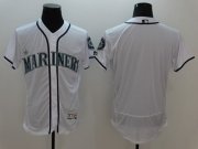 Wholesale Cheap Mariners Blank White Flexbase Authentic Collection Stitched MLB Jersey