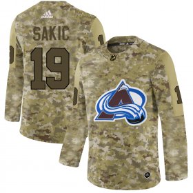 Wholesale Cheap Adidas Avalanche #19 Joe Sakic Camo Authentic Stitched NHL Jersey