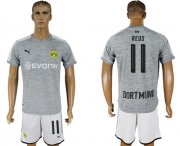Wholesale Cheap Dortmund #11 Reus Grey Soccer Club Jersey
