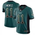 Wholesale Cheap Nike Eagles #11 Carson Wentz Midnight Green Team Color Men's Stitched NFL Limited Rush Drift Fashion Jersey