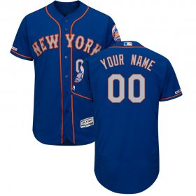 Wholesale Cheap New York Mets Majestic Alternate Authentic Collection Flex Base Custom Jersey Royal