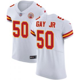 Wholesale Cheap Nike Chiefs #50 Willie Gay Jr. White Men\'s Stitched NFL New Elite Jersey