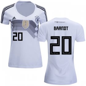 Wholesale Cheap Women\'s Germany #20 Brandt White Home Soccer Country Jersey