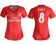 Wholesale Cheap Women's Real Madrid #8 Kroos Third Soccer Club Jersey