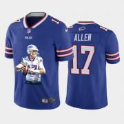 Wholesale Cheap Buffalo Bills #17 Josh Allen Men's Nike Player Signature Moves Vapor Limited NFL Jersey Royal Blue