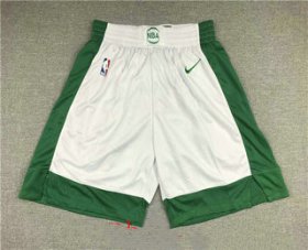 Wholesale Cheap Men\'s Boston Celtics White 2021 Nike City Edition Swingman Stitched NBA Shorts
