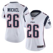 Wholesale Cheap Nike Patriots #26 Sony Michel White Women's Stitched NFL Vapor Untouchable Limited Jersey