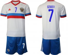 Wholesale Cheap Men 2020-2021 European Cup Russia away white 7 Adidas Soccer Jersey